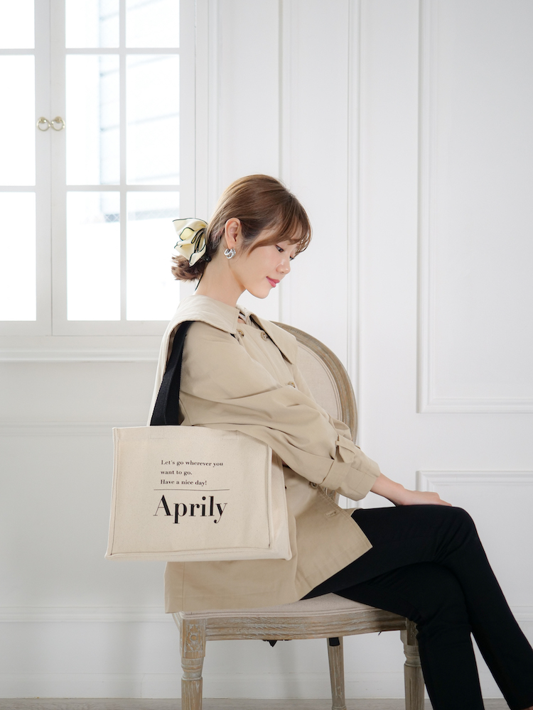 Aprily / Aprilyロゴキャンバストートバッグ