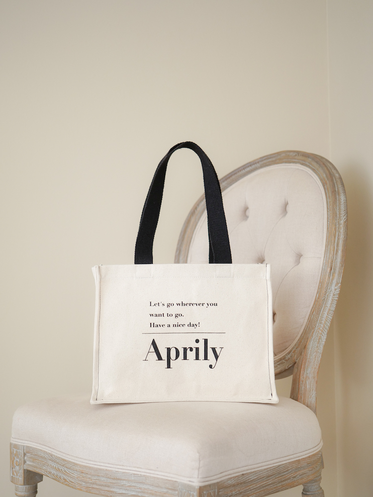 Aprily / Aprilyロゴキャンバストートバッグ